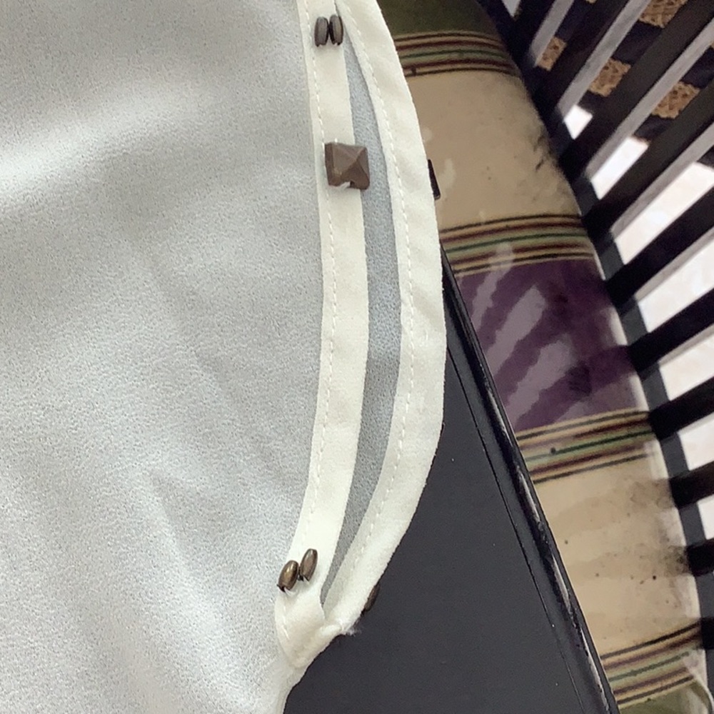 Cache Sheer Cream Color Top - image 8